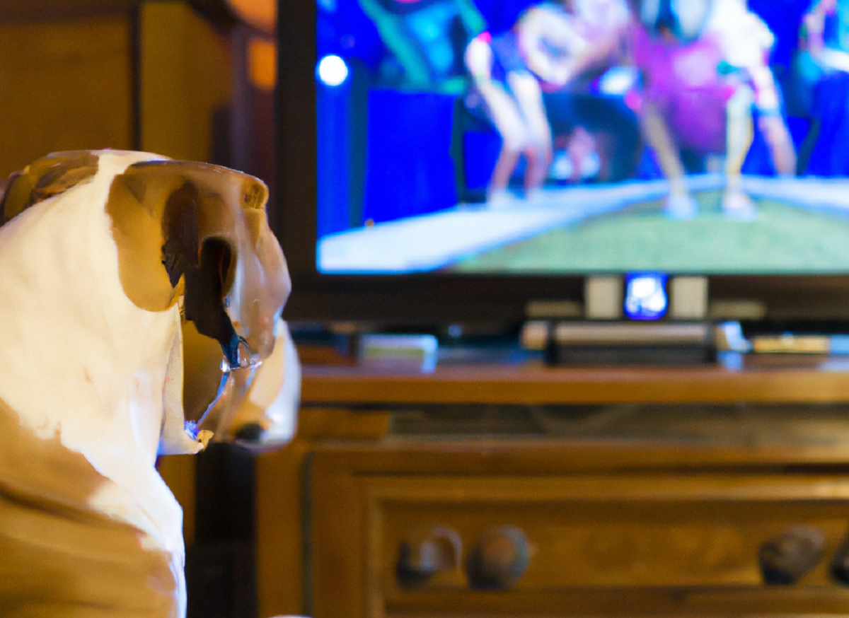 como ven la television los perros