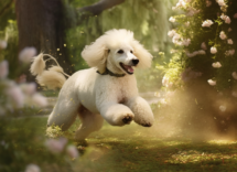 contents in the park a spirited poodle dashes through the lush e7679678 11ee 4d86 b5a8 6c61a97dbed4