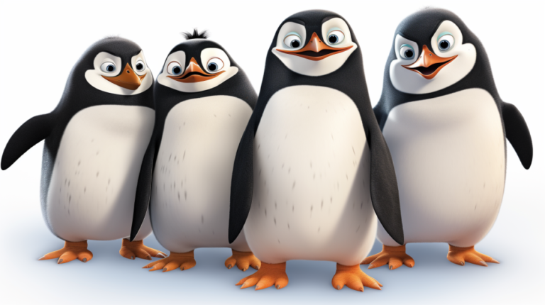 contents an illustration of the four penguins from the movie m b49a53af 8e8d 456d b2c0 aa324b51d20d