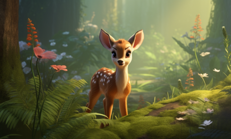 gli animali nel film bambi