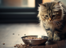 perche il mio gatto sposta il cibo fuori dalla ciotola