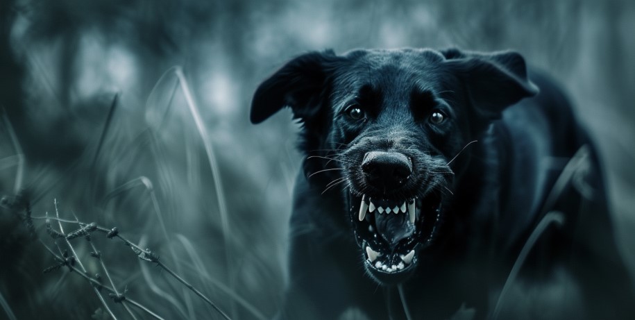 cosa significa sognare un cane nero aggressivo