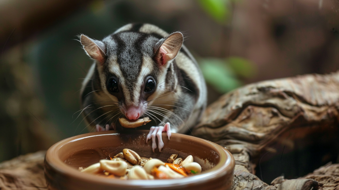 cosa mangia il petauro dello zucchero