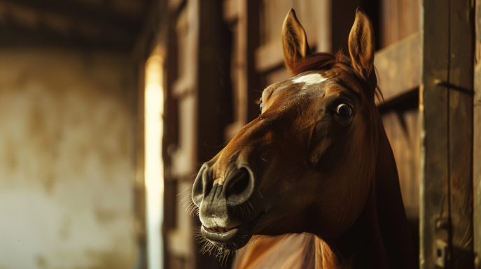 cosa significa se il cavallo alza il labbro superiore