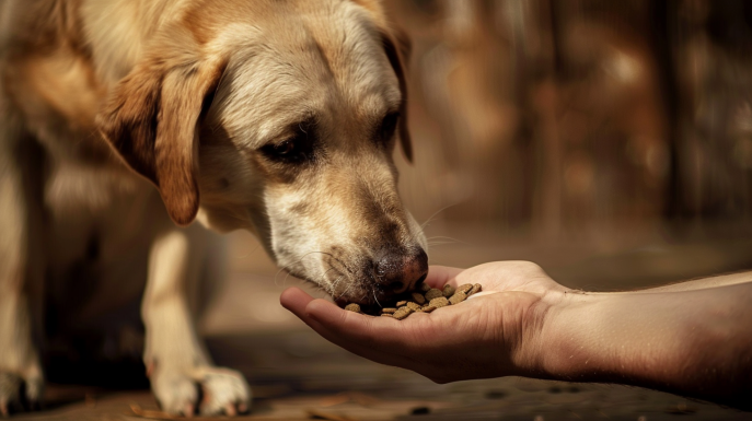 perche il cane mangia dalle mani e non dalla ciotola