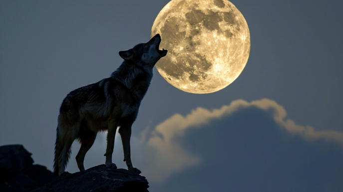 perche il lupo ulula alla luna