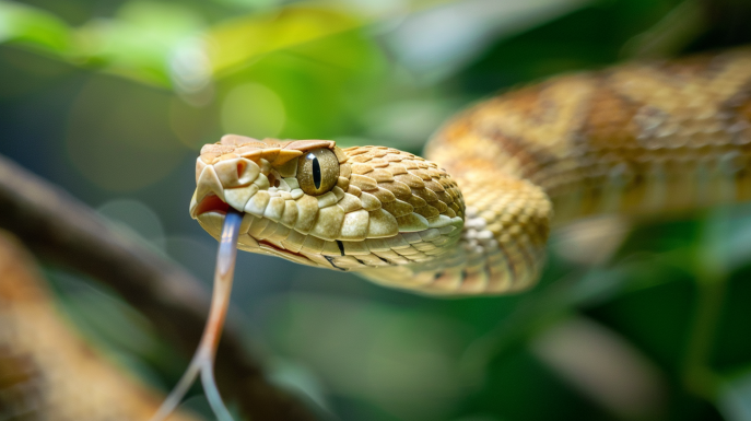 tutti i serpenti hanno la lingua biforcuta