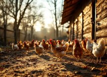 Pollos domésticos mostrando emociones y conexión con humanos