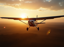 Un héroe americano ayuda a perros con su avión