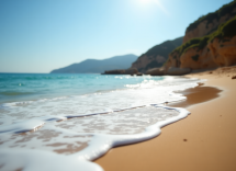 Voluntarios limpiando la playa de Sacaba en Málaga