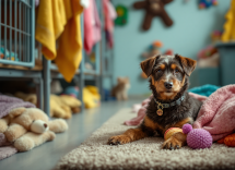 Imagen que promueve la adopción de mascotas en Navidad