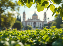 Parrocchetto monaco in un ambiente naturale