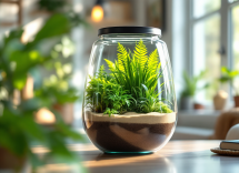 Lagarto ideal como mascota en un entorno natural