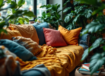 Rubén sostiene a sus dos gatitos rescatados con amor