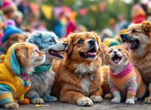 Ceremonia de bendición de animales en la comunidad