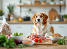 Perro con dieta saludable para epilepsia