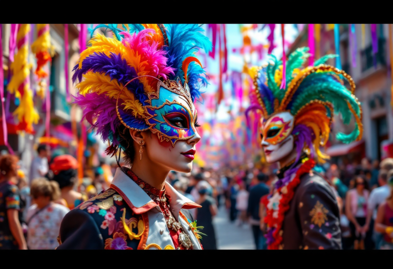 Immagine del Carnaval 2025 a Cinecittà World con festeggiamenti