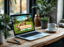 Niños aprendiendo sobre el cuidado animal en juegos online