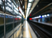 Cane che viaggia in metro in Spagna con il suo proprietario