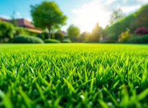 Césped sintético verde per ideale per cani