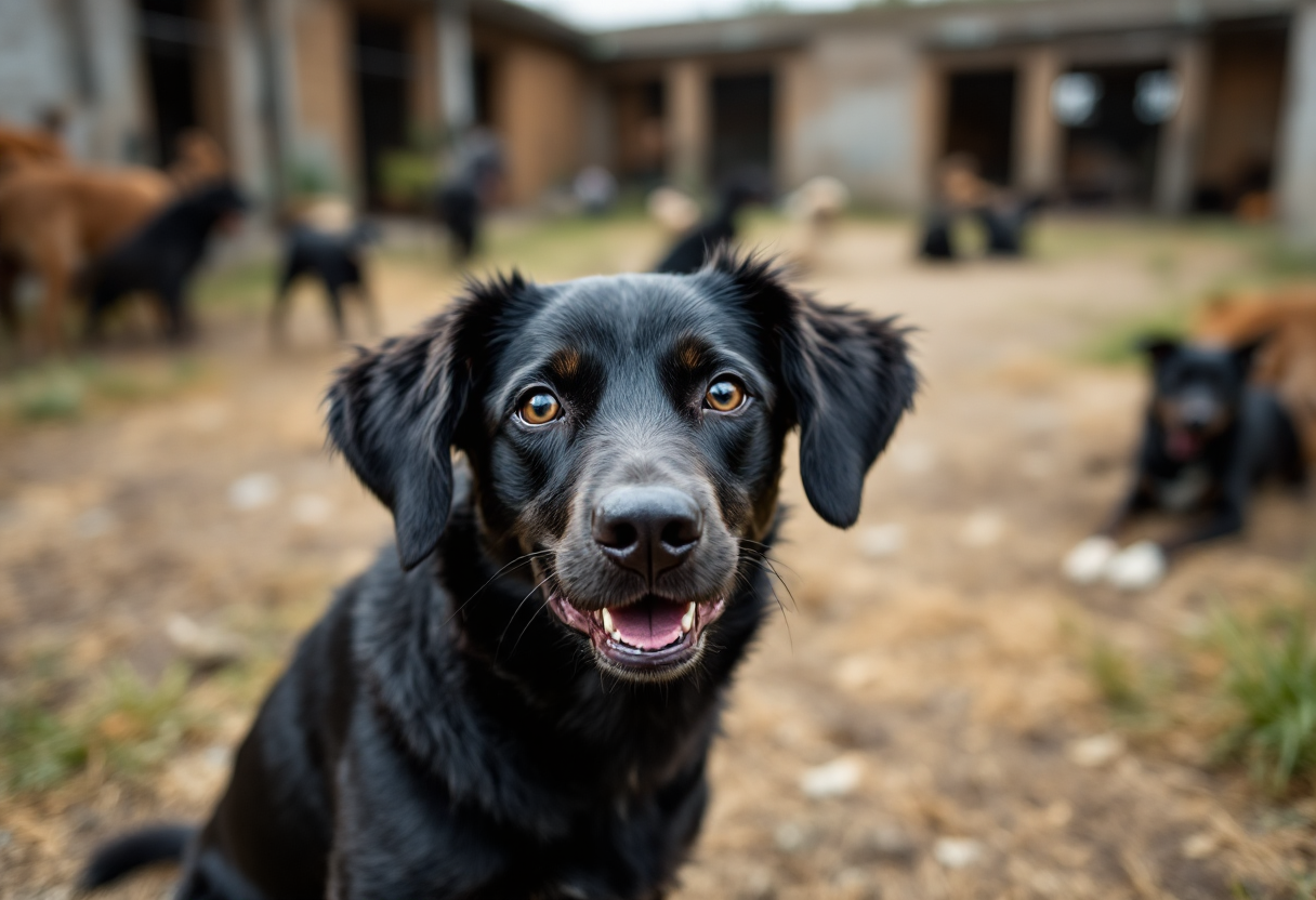Immagine che rappresenta il fenomeno del cane nero