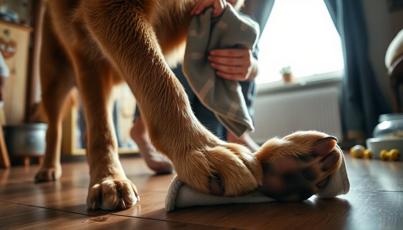 como limpiar las patas de tu perro de forma segura y efectiva despues de pasear 1749769827
