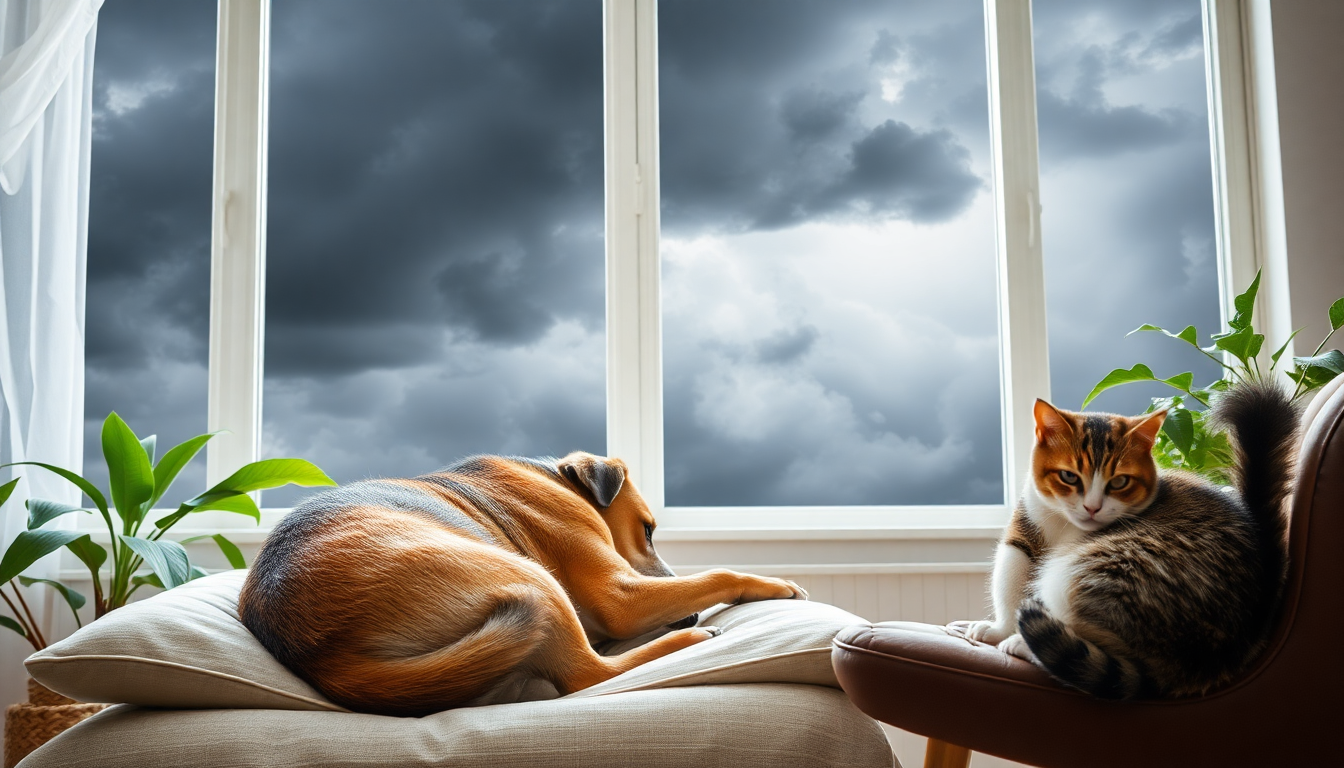 comprendiendo la ansiedad de tus mascotas durante las tormentas guida completa 1749524012