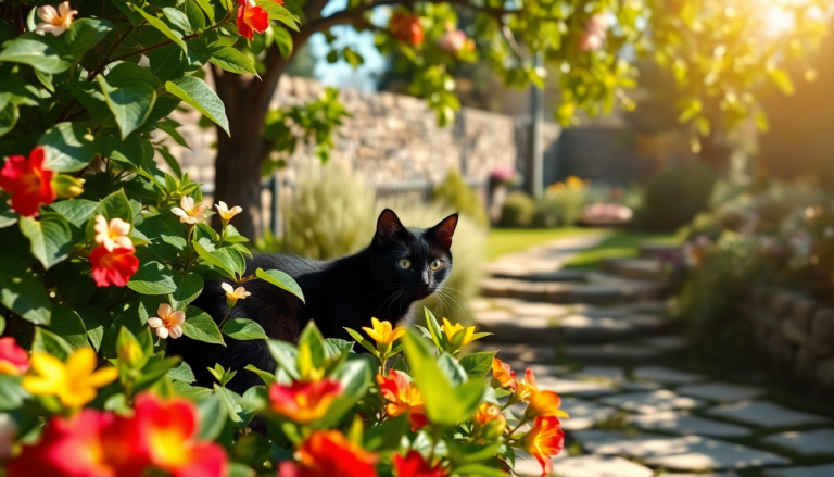 la conmovedora historia de una gata negra que encontro amor en un jardin 1749621085