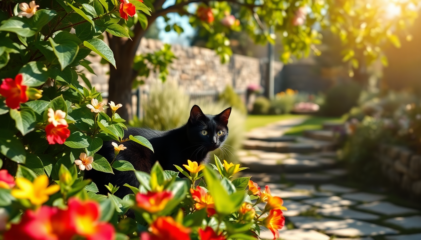 la conmovedora historia de una gata negra que encontro amor en un jardin 1749621085