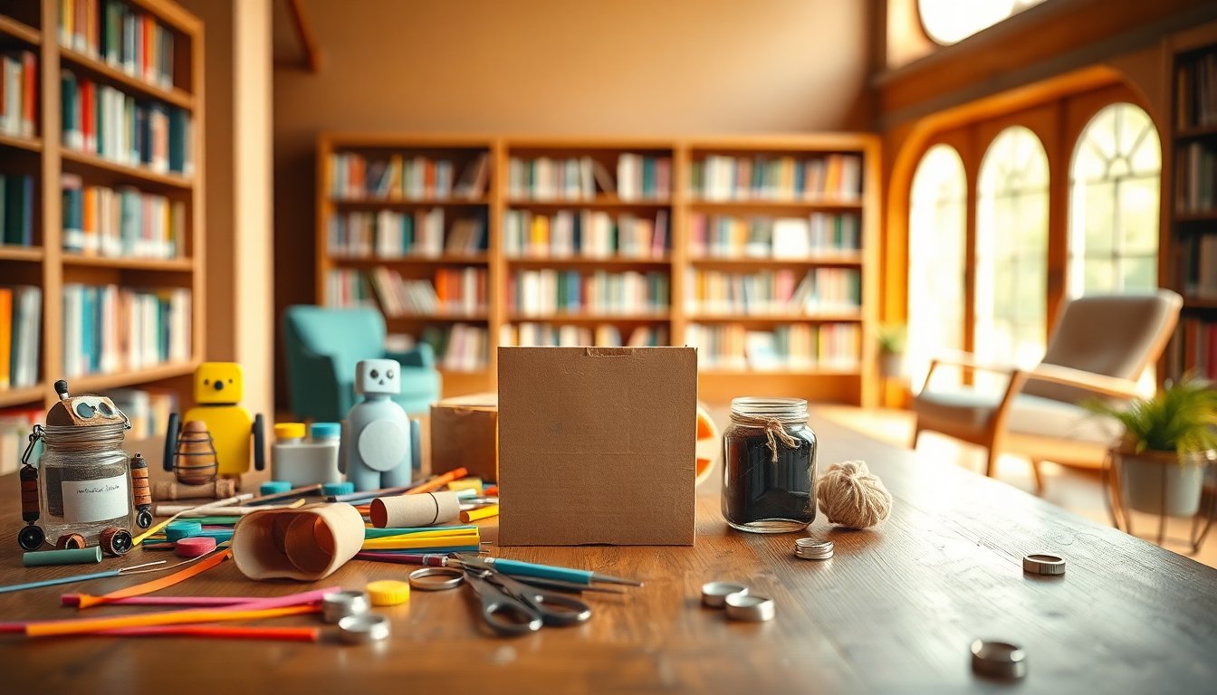 Actividad infantil sobre reciclaje en Biblioteca San Gerardo durante Paper Week 2026
