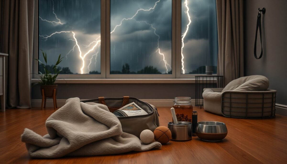 Preparación para tormentas: guía para perros ansiosos