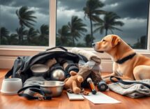 Preparar a tu perro para tormentas, evacuación y kit de emergencia
