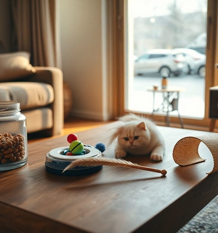 Estrategias sencillas para que tu gato se mueva en invierno